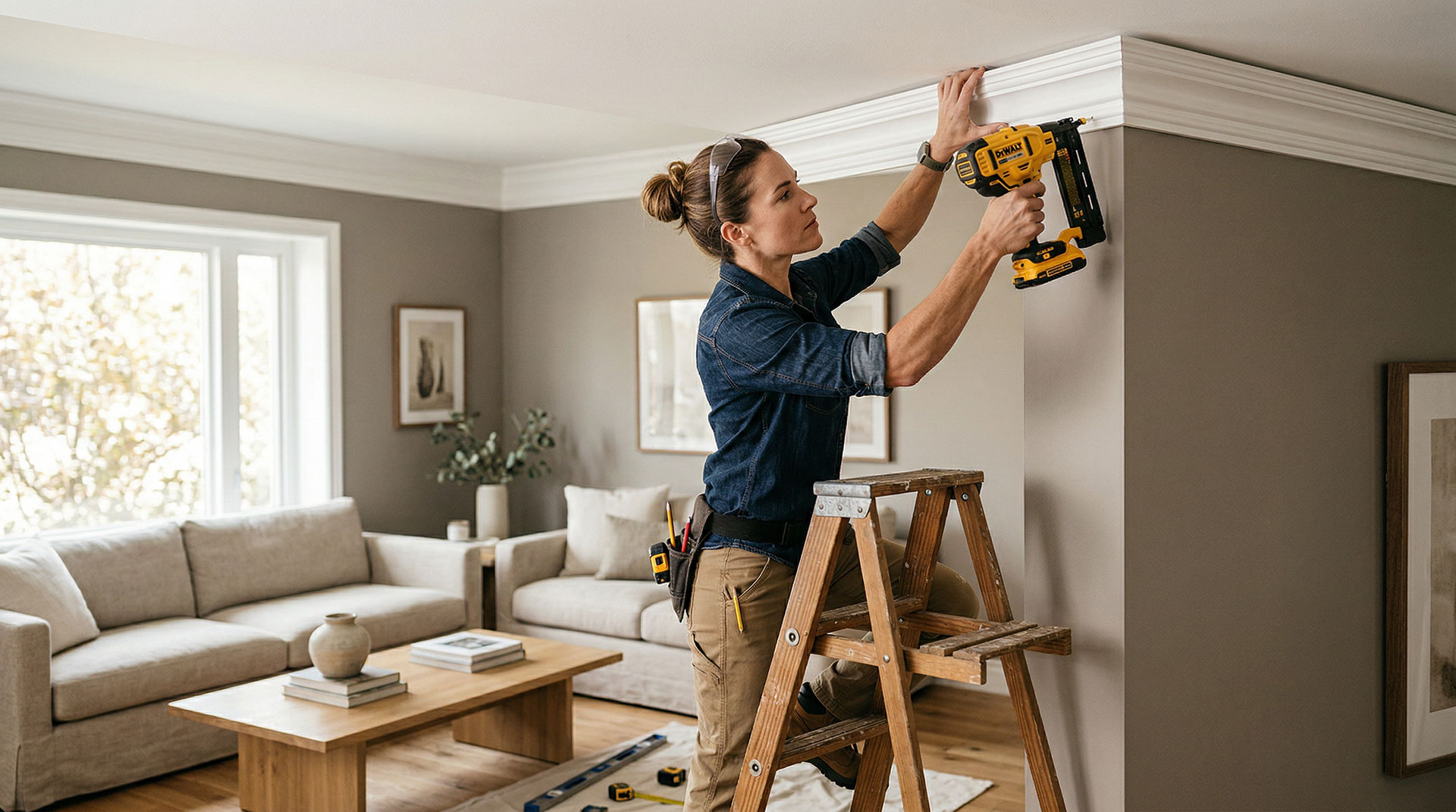 Finish carpentry and woodworking services detail