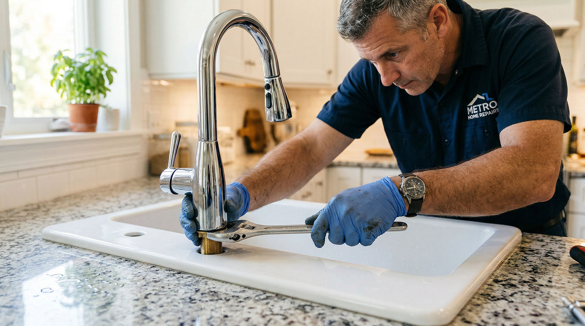 Plumbing maintenance and repair services detail